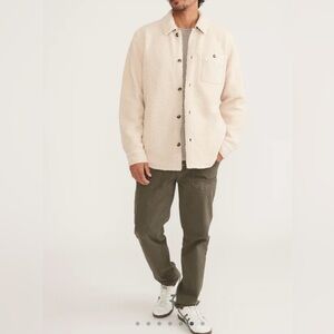 Marine Layer Cream Casual Button Down Shirt
